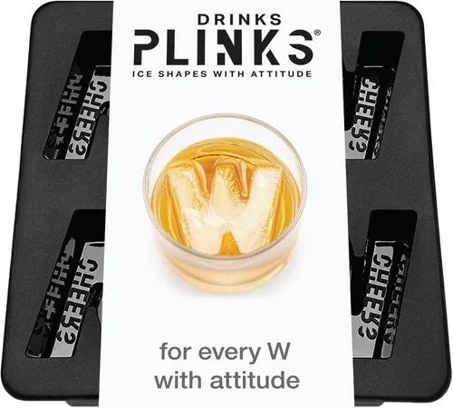 Miniatura 30 de DrinksPlinks Bandeja de Cubitos de Hielo con Letra H - Molde de Cubitos de Hielo de Silicona Personalizado para Whisky – Bandeja Grande