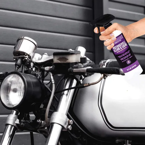 Miniatura 2 de CycleMagic - Limpiador y acondicionador de motocicletas Clean and Shine Limpiador de cromo, limpiador de cuero, pintura y más, elimina