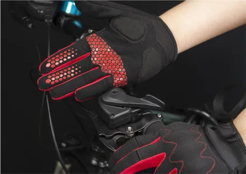 Miniatura 5 de EXCEREY Guantes de ciclismo, guantes de motocicleta para ATV MTB, pantalla táctil completa, guantes de carreras de bicicleta de montaña, deportes al
