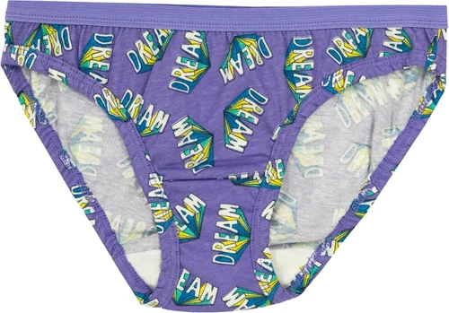 Miniatura 3 de Fruit of the Loom - Paquete múltiple de ropa interior de algodón tipo bikini para niñas