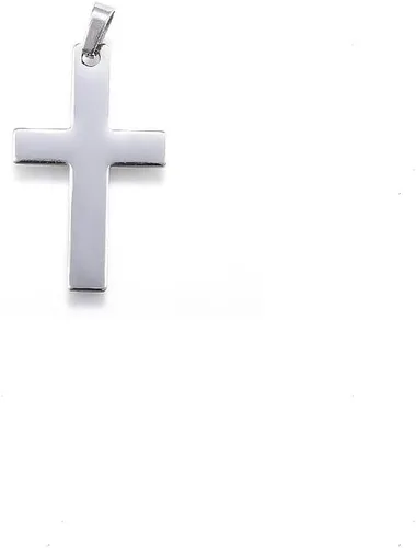 Miniatura 7 de Colgantes de cruz para hacer joyas, Plata esterlina Ante sintético, Acero inoxidable