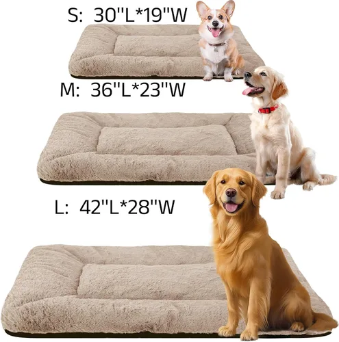 Miniatura 4 de Tapete de cama lavable para perros medianos y medianos, comodidad para todas las estaciones con franela ultrasuave y soporte resistente