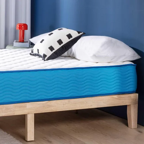 Miniatura 4 de Best Price Mattress Colchón híbrido de 10 pulgadas, superficie firme, espuma de soporte, resortes ensacados, espumas y telas certificadas como