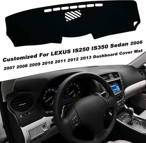 Miniatura 3 de Cubierta de Alfombrilla para Salpicadero Protección Interior del Tablero Compatible con Lexus IS250 IS350 Sedan 2006-2013 Cubierta Protectora