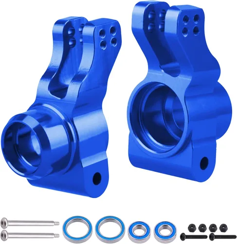 Bujes traseros de aluminio dirección nudillos para Arrma 1/8 Kraton/Outcast/Notorious 6S BLX actualiza piezas, reemplazar AR330404 (azul marino)