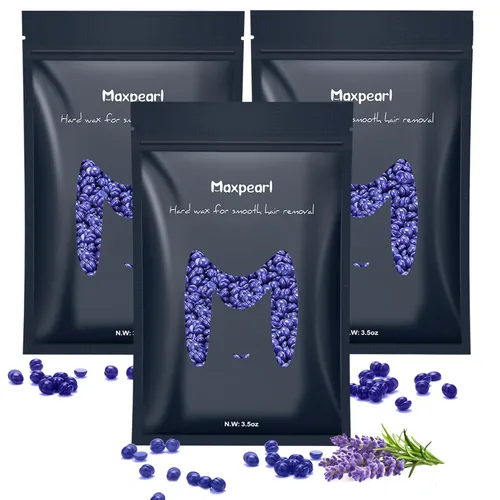 Miniatura 10 de Maxpearl Perlas de Cera Dura, 300g Granos de Cera para Depilación para Bikini Brasileño, Cara, Cejas, Axilas, Brazos, Pecho, Espalda, Piernas, Verde