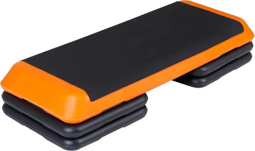 Miniatura 8 de ZenStyle Banco aeróbico ajustable de 43 pulgadas con elevadores de 4/6/8 pulgadas, superficie antideslizante para cardio, entrenamiento de fuerza