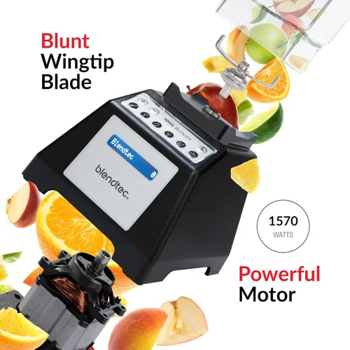Miniatura 4 de Blendtec Total Classic - Licuadora original, tarro WildSide+ de 90 onzas, tarro Twister de 24 onzas y espátula para espectácula, color negro