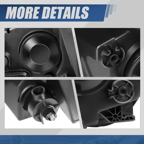 Miniatura 5 de Auto Dynasty Conjunto de faros delanteros compatible con Ford Focus de 3ª generación, 2015, 2016, 2017, 2018, repuesto de faros halógenos