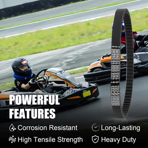Miniatura 7 de 3 correas de transmisión Gokart compatibles con Yerf Dog 203591 Q430203W Q43103W Q43203W Manco Carter 5.5hp 6.5hp 203591A 203591B 203591C Tecumseh