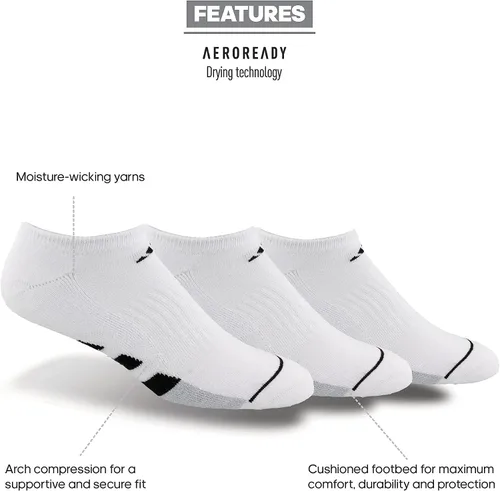 Miniatura 2 de medias acolchadas cortas para hombre (paquete de 3).