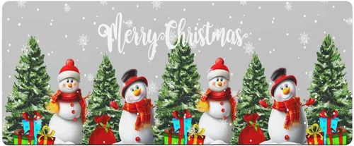 Miniatura 7 de Tapete de baño de muñeco de nieve de Navidad para bañera, antideslizante, de secado rápido y absorbente, tierra de diatomeas, fregadero de ducha