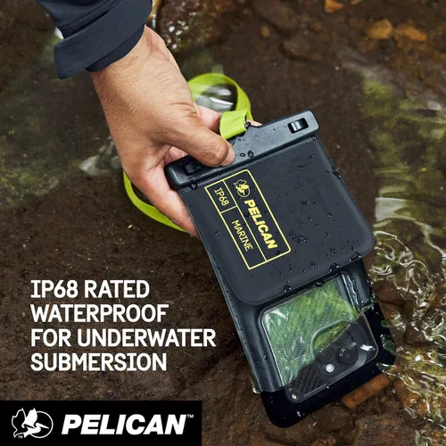Miniatura 5 de Pelican Marine - Bolsa impermeable para teléfono IP68 con bolsillo de almacenamiento (grande) - Estuche impermeable flotante para teléfono