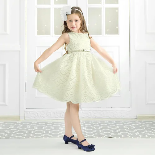 Miniatura 149 de PANDANINJIA Vestido de jada para niñas y niños pequeños, zapatos de princesa Mary Jane con tacones con lazo para fiesta, boda, boda