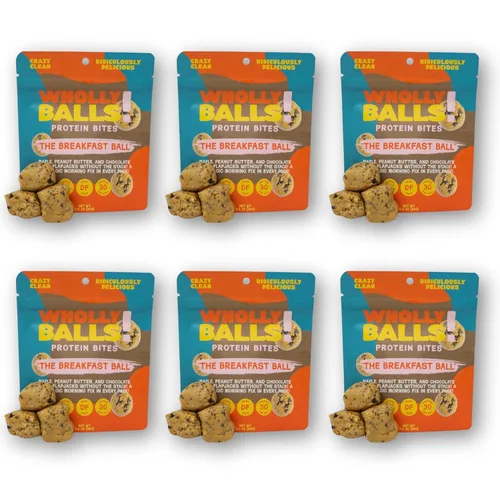 Miniatura 14 de Wholly Balls Protein Bites - Bocadillo saludable a base de plantas - Bolas energéticas altas en proteínas, bajas en azúcar, sin gluten