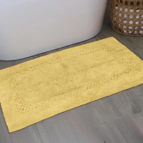 Miniatura 112 de Home Weavers Classy - Juego de alfombras de baño 100 % algodón, decoración de baño, lavable, extrasuave y absorbente, tapete de cocina, juego de Aqua