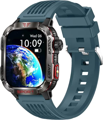 Miniatura 13 de Reloj inteligente para hombre, deportes al aire libre, impermeable, brújula con respuesta/hacer llamadas, reloj de fitness, oxígeno en sangre
