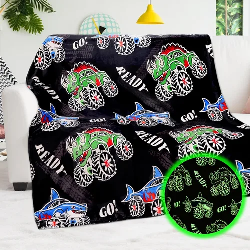 Miniatura 12 de Manta de ajolote para niños, regalo de juguete de ajolote para niños de 3 a 8 años, suave y acogedora manta de forro polar azul marino para cuna