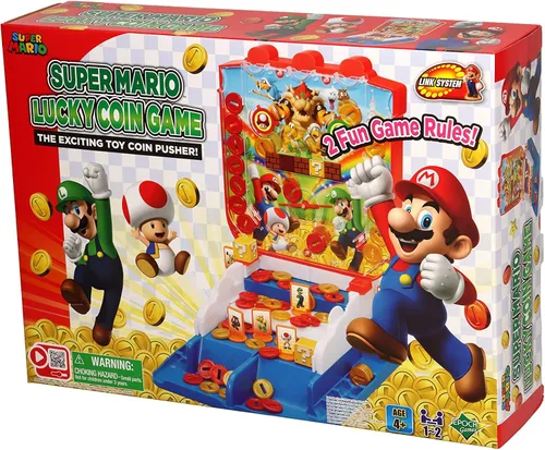 Miniatura 2 de Juego de monedas de la suerte de Super Mario de EPOCH Games - Juego de habilidad y acción de mesa para 1-2 jugadores - ¡Recoge monedas, gana premios