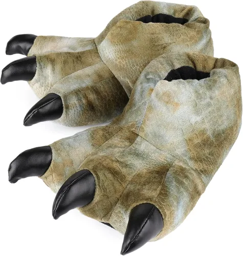 ULTRAIDEAS Pantuflas de pata de animal para mujeres y hombres, divertidas pantuflas de garra para adultos y niños, zapatos unisex lindos para casa