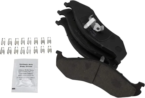 Miniatura 4 de TRQ Kit de pastillas de freno delantero y rotor de cerámica con revestimiento en G ranurado X perforado compatible con Jeep Cherokee 1990-1998