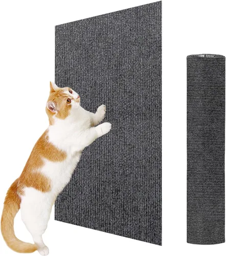 Miniatura 11 de ENONCI Protector de esquina de pared de sofá de 23.6 x 15.8 pulgadas para gatos de interior, protector de muebles antiarañazos contra arañazos