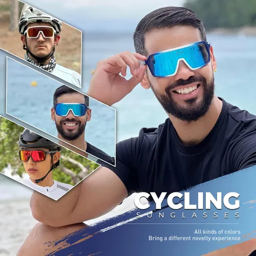 Miniatura 2 de SCVCN Gafas de ciclismo polarizadas deportivas MTB BMX, hombres y mujeres, correr, conducir, pesca, golf 06