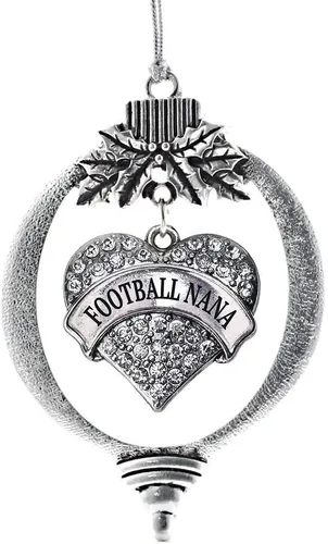 Miniatura 173 de Inspired Silver Adornos festivos de dije de corazón pave de plata con circonitas cúbicas