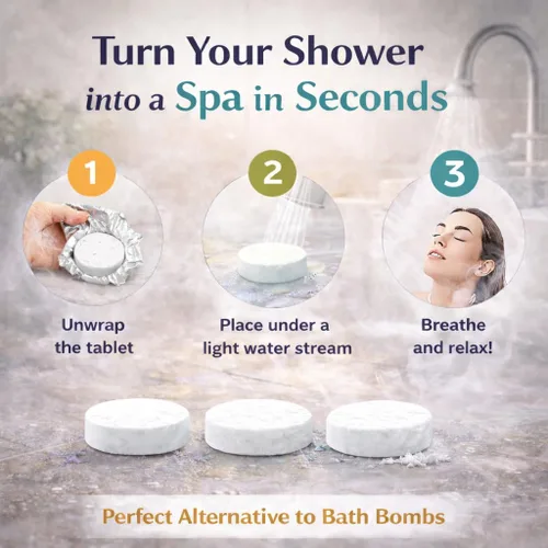 Miniatura 4 de Set de regalo de 24 bombas de ducha para mujer, juego de regalo de aromaterapia con aceites esenciales orgánicos, bombas de baño para ducha, regalos