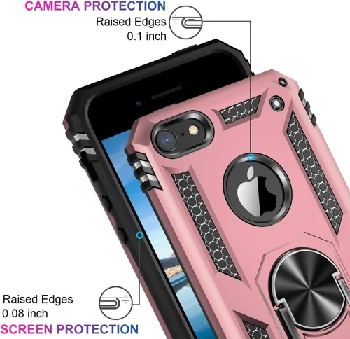 Miniatura 290 de Jeylly Funda para iPhone SE/Funda para iPhone 5S, Exterior de Plástico Duro que Absorbe Golpes + Interior de Silicona de Goma Defensor contra