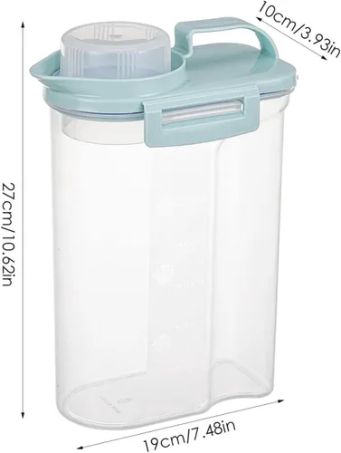 Miniatura 2 de Dispensadores de cereales Envases de harina de soja Caja de almacenamiento de arroz Dispensador de cereales Dispensador hermético Recipientes