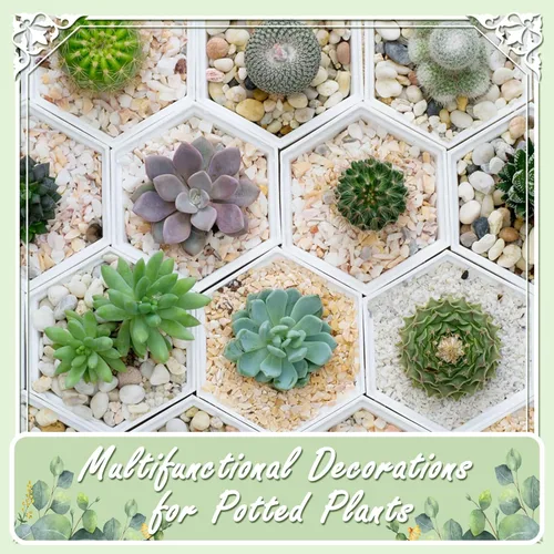 Miniatura 4 de Rocas naturales de río de 5 libras, guijarros de alto pulido para plantas de jardín, piedras negras decorativas de 1-2 pulgadas, ideal para pecera