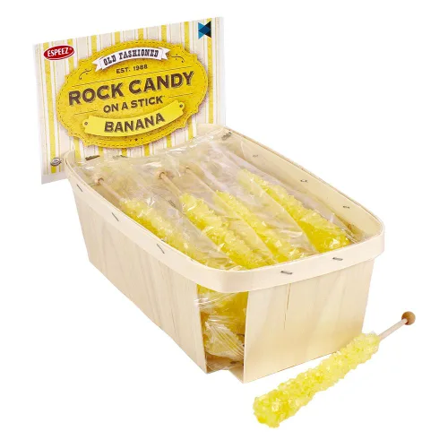 Miniatura 55 de Palitos de caramelo de roca extragrandes: 12 paletas de cereza rosa – envueltas individualmente – Palitos de caramelo de roca de cristal