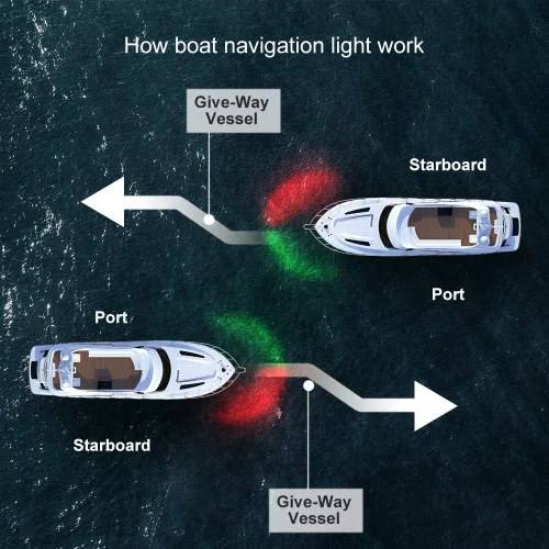 Miniatura 7 de Luz LED blanca plegable para popa de barco para pontón (24 pulgadas)