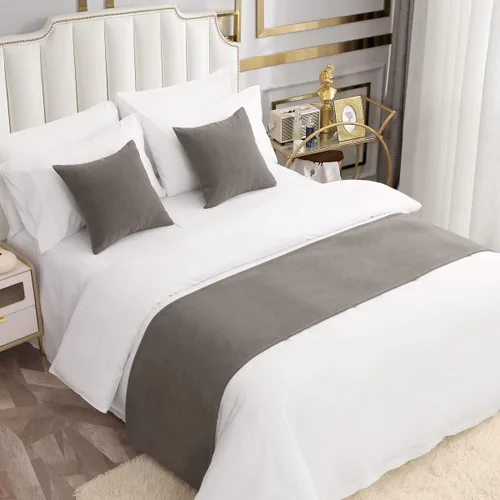 Miniatura 6 de AMBERIS 2 fundas de almohada (45×45cm) (sin relleno) Beige, estilo moderno 2 fundas de almohada (sin relleno) para decoración del hogar y hotel