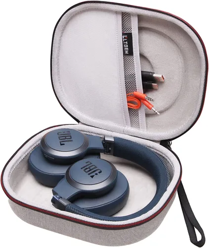 Miniatura 2 de LTGEM - Funda rígida para auriculares JBL - Gris exterior+interior gris/ Azul oscuro