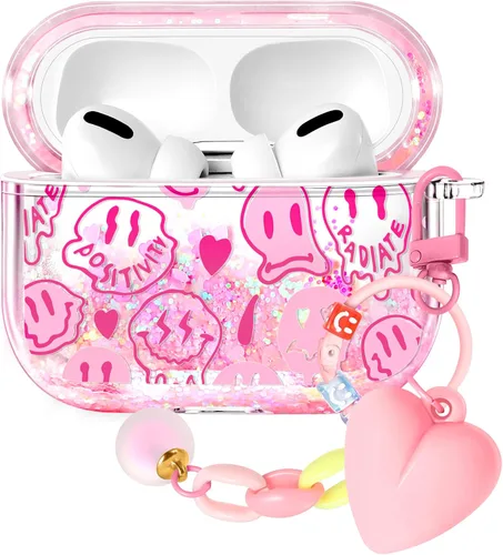 Miniatura 9 de Funda para Apple para Airpods 4 Case 2024 - Arena Movediza Líquida Arte Artístico Estético Funda Mujer Chica Mujeres Brillante Brillo Purpurina