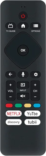 URMT26CND002 - Control remoto de voz de repuesto para Philips Smart TV 55PUL7672/F7 55PUL7552/F7 50PUL7552/F7 643PUL7652/F7 65PUL7552 50PUL7672/F7