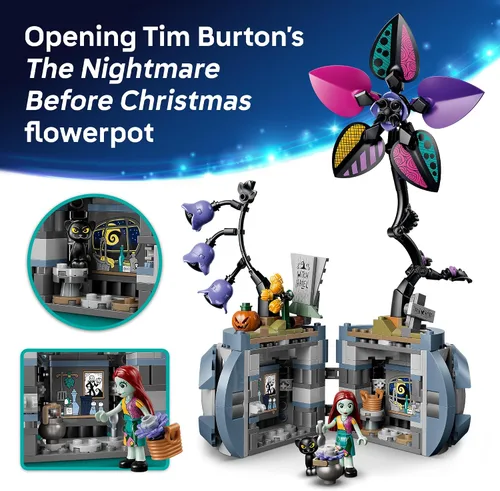 Miniatura 3 de LEGO Disney Sally - Juguete de construcción de maceta de Sally, juego de pesadilla antes de Navidad para niñas y niños, a partir de 9 años