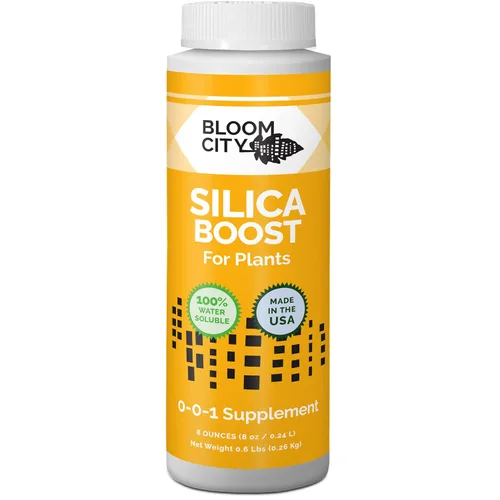 Bloom City Fertilizante y suplemento de refuerzo de sílice líquida, 1/2 pinta (8 onzas) concentrado hace 45 galones