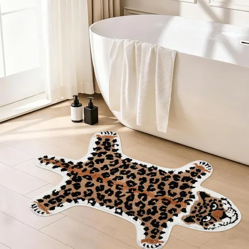Miniatura 8 de Bonita alfombra de baño Koi de pez azul, antideslizante, de dibujos animados, divertidas, alfombras de baño y tapetes absorbentes para niños