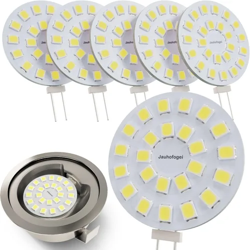 Miniatura 9 de Bombilla LED G4 de disco blanco brillante 5000K 2W – 20W halógena JC bombilla de repuesto G4 Bi Pin – Bombillas de disco de 12 voltios debajo