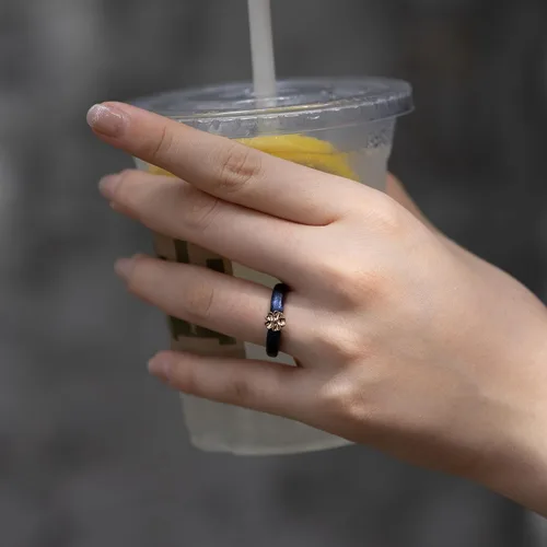 Miniatura 4 de Zollen Anillos de silicona para mujer, 1/3 paquetes de alianzas de boda de silicona, forma de flor, anillos de goma, colección de flores para mujer