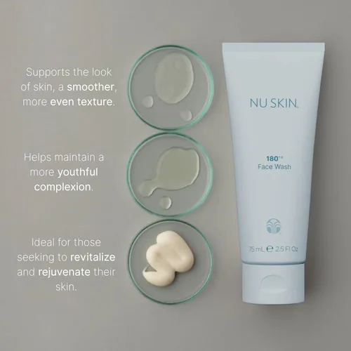 Miniatura 4 de Nu Skin Lavado facial 180° Limpiador hidratante con vitamina C para piel madura Limpiador facial hidratante para líneas finas y textura