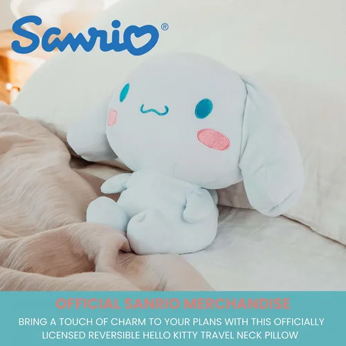 Miniatura 8 de Sanrio Cinnamoroll - Almohada cervical reversible y felpa para adultos, esenciales de viaje para un apoyo extra cómodo en aviones, automóviles