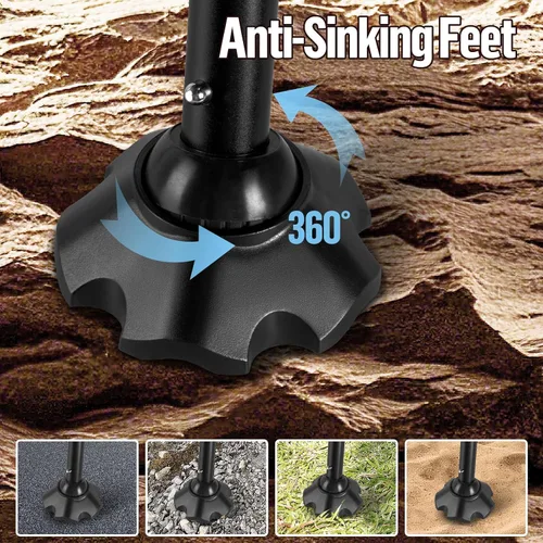 Miniatura 6 de Night Cat Silla de camping de respaldo alto: silla de mochilero ligera y cómoda con soporte para la cabeza y pies antihundimiento para senderismo