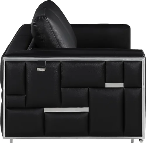 Miniatura 16 de Blackjack Furniture Catania - Moderno juego de sofá de cuero italiano de grano superior para sala de estar con marco de madera dura secada al horno
