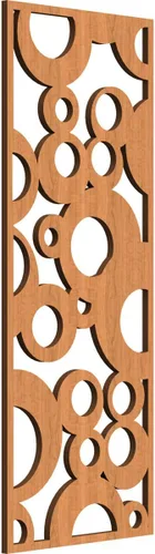 Miniatura 45 de Farwell Paneles de pared decorativos de madera con calado, 13 3/8 pulgadas de ancho x 34 3/8 pulgadas de alto x 1/4 de alto, roble rojo rojo
