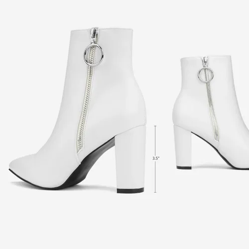Miniatura 5 de DREAM PAIRS - Botines para mujer con tacón alto y grueso