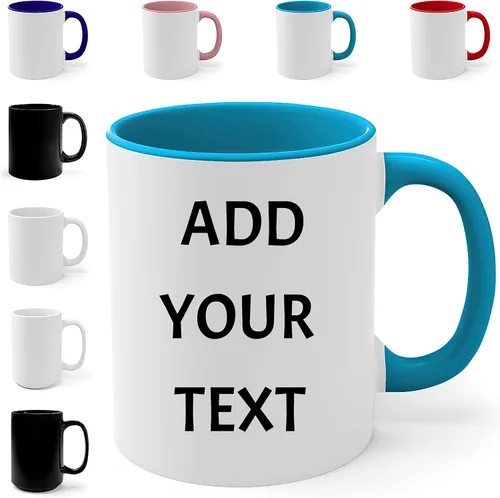 Miniatura 8 de Tazas personalizadas con palabras, tazas personalizadas con texto, taza de café con mensaje, crea tu propia taza, diseña tu propia taza de café